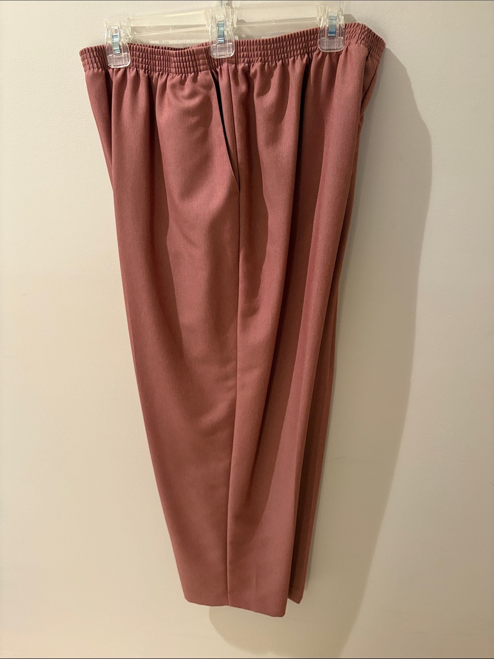 Alfred Dunner Women's Elastic Waist Trousers - Dusty Rose
